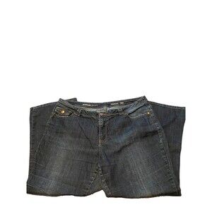 Avenue Denim Womens Jeans Black Size 18P Bootcut High Rise Charcoal Wash